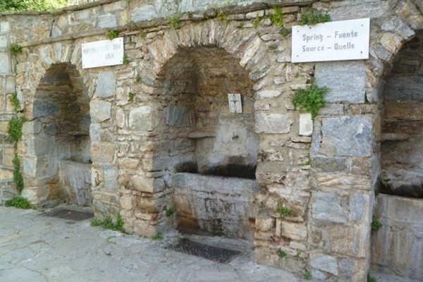 Holy spring water fountain at the House of Virgin Mary pilgrimage site