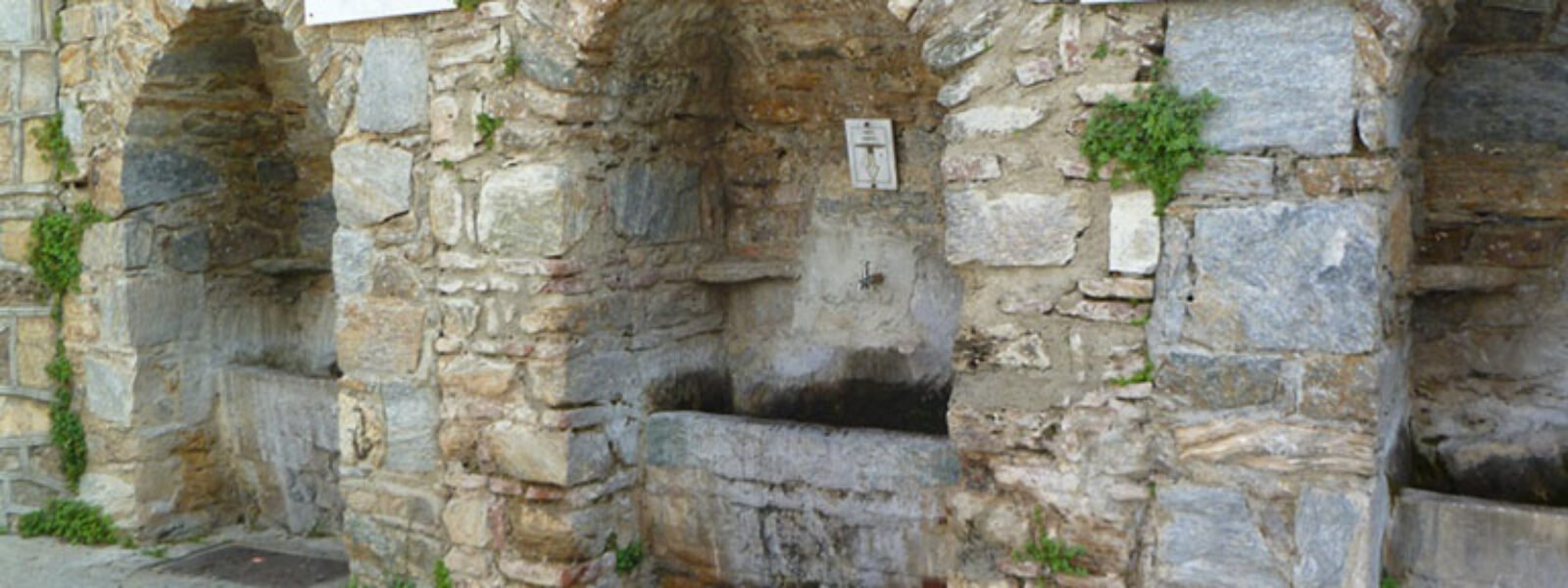 holy water fountains at the House of Virgin Mary in Ephesus Türkiye